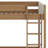 Bunk Bed Frame With Ladder, Safety Guardrails, Upholstered Headboard/Footboard
