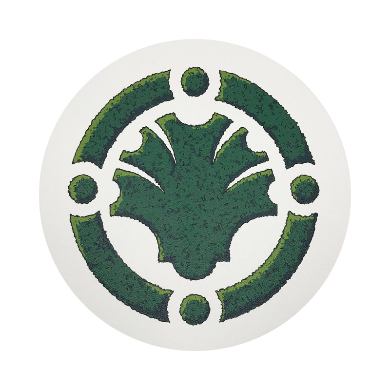 Timothy Corrigan Parterre Garden Pebble 16" Vinyl Placemat