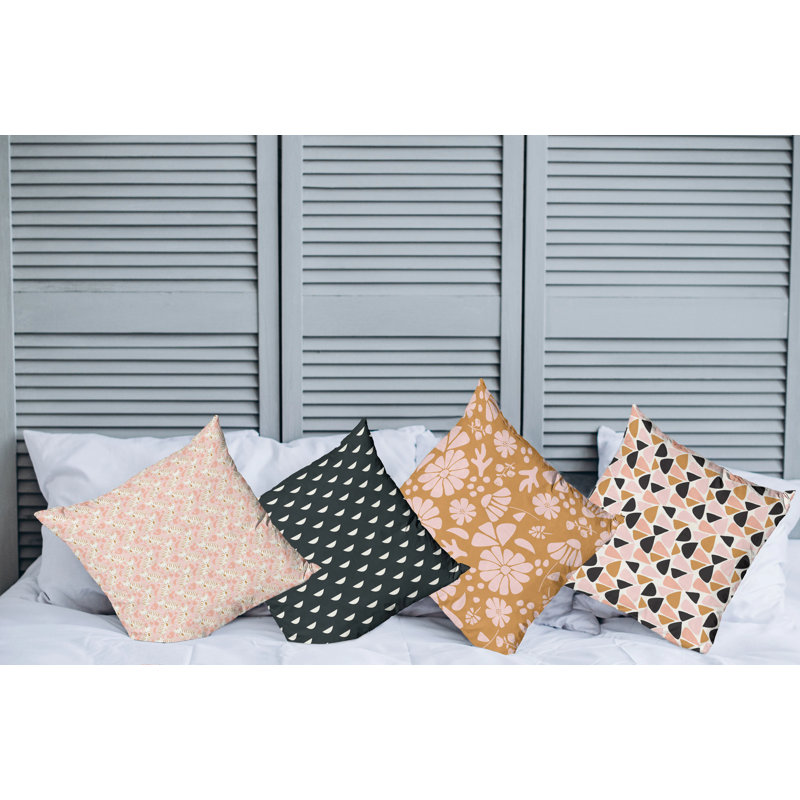 Ensemble de housse de coussin carré 4 pièces, 20 po X 20 po