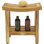 Sumba Shield Teak Shower Bench