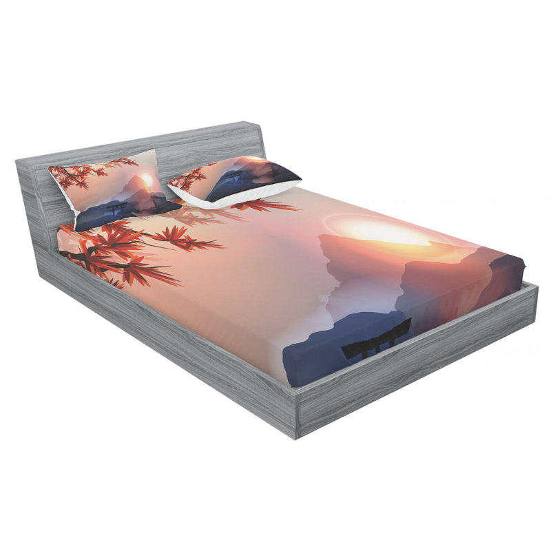 Microfiber Sheet Set, Queen Sheet Set with Fitted Sheet