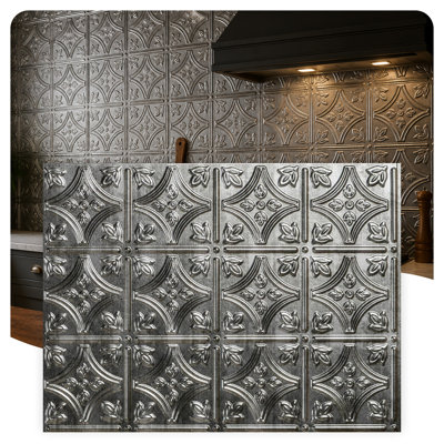 Ensemble de dosseret Savannah 18 po x 24 po - 5 tuiles, 2 garnitures en J et 1 garniture d'angle intérieure
