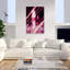 Pink City Trails Abstract Colorful Dreamy City Wall Art Print 1 Piece Wrapped Canvas Wall Art-78138097