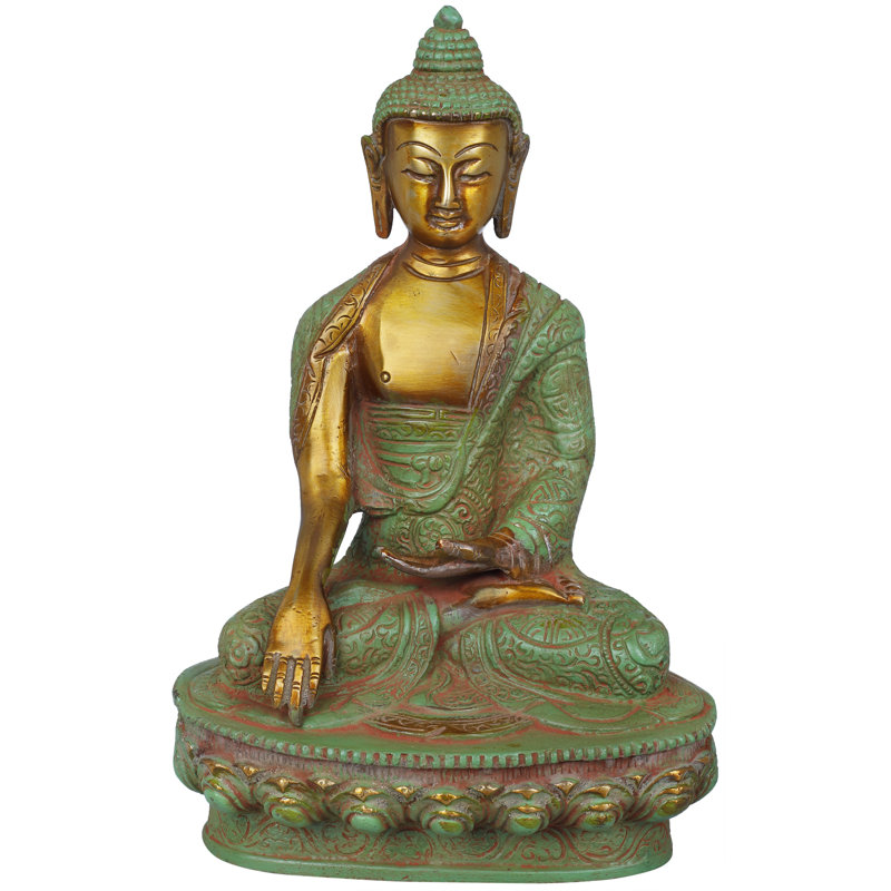 Figurine bouddha méditatif Bhumisparsha