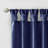 Twist Tab Lined Window Curtain Panel Navy 50X108"