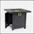 28-Inch Iron Square Propane Fire Pit Table