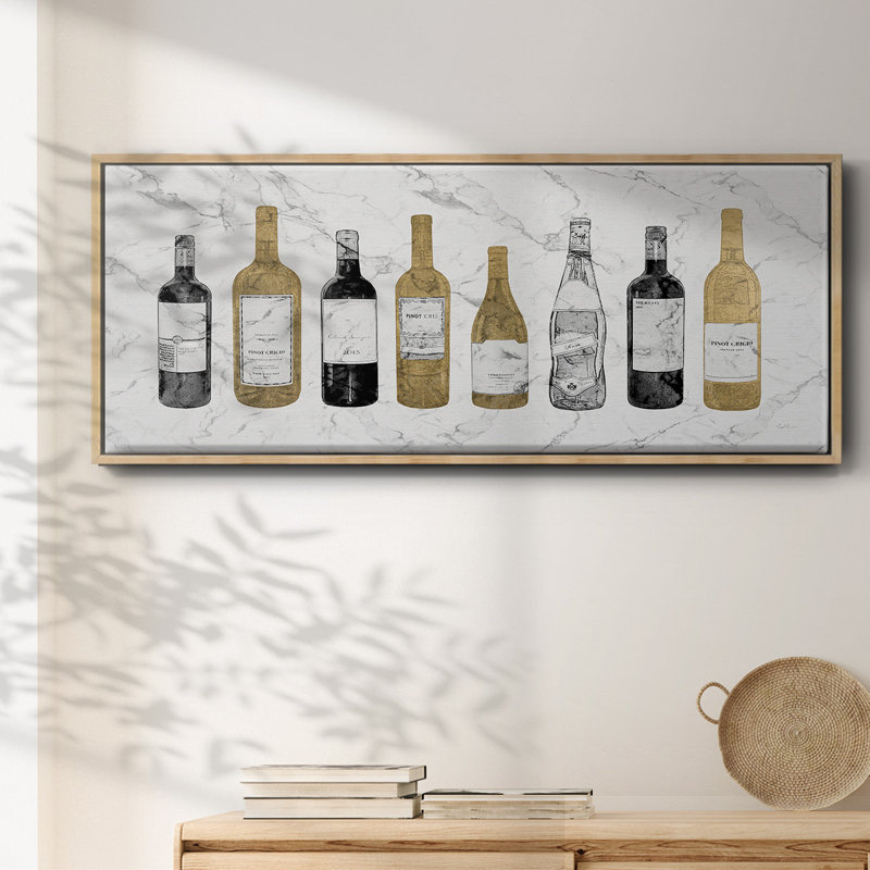 Glam Wine Bar - toile encadrée, H 20 po x l 50 po