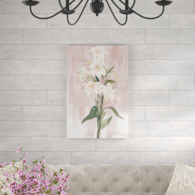 Lys aquarelle-reproduction d’art sur toile