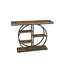 Canapé de rangement et consoles, support industriel rustique en bois aggloméré de 41,3 po