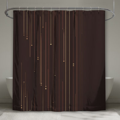 Lines Shower Curtain -  Abstract Bathroom Decor Modern