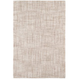 Crosshatch Ivory Hand Micro Hooked Wool Rug