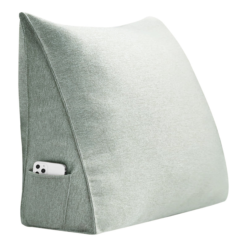 Triangular Backrest Cushion, 50cm x 60cm, Ivory