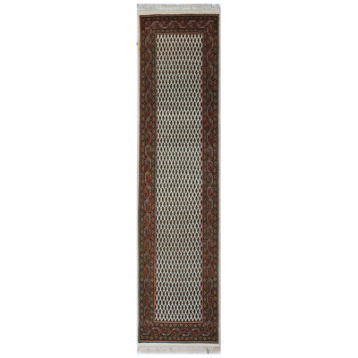 Indo Hand Woven Cotton and Wool Oriental Area Rug