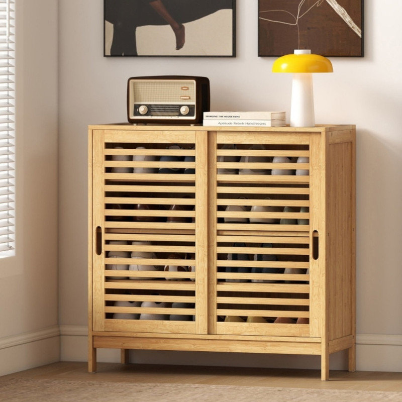 16 Pair Shoe Storage Cabinet