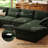 Manuel Corduroy 2-Seater Sofa Bed Apartment Modular Couch With Detachable Double Cushion-901560136