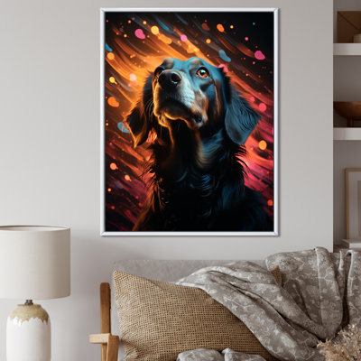 Portrait de Popart Saluki - reproduction sur toile