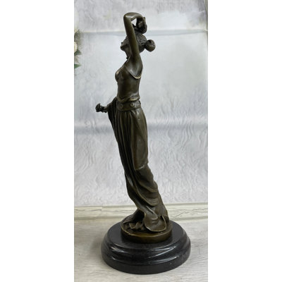 Sonoran Signed Original Kin A Tribute To Erte Bronze Sculpture Hand Made Figurine