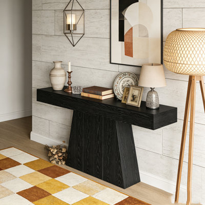 Table d'entrée avec table trapézoïdale Farmhouse Console