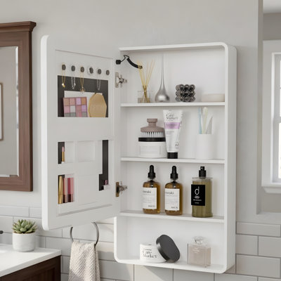 LED bathroom medicine cabinet, single-colour warm light