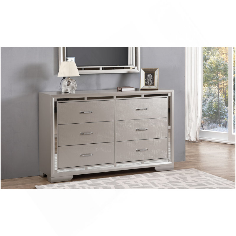 Commode Alana G6800-D, champagne argenté
