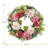 Pink Dahlia & Hydrangea Spring Wreath
