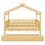 Lit en bois avec couchette-1050307680
