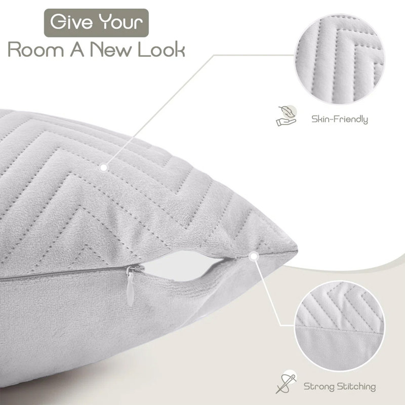 Square Cushion, Silver