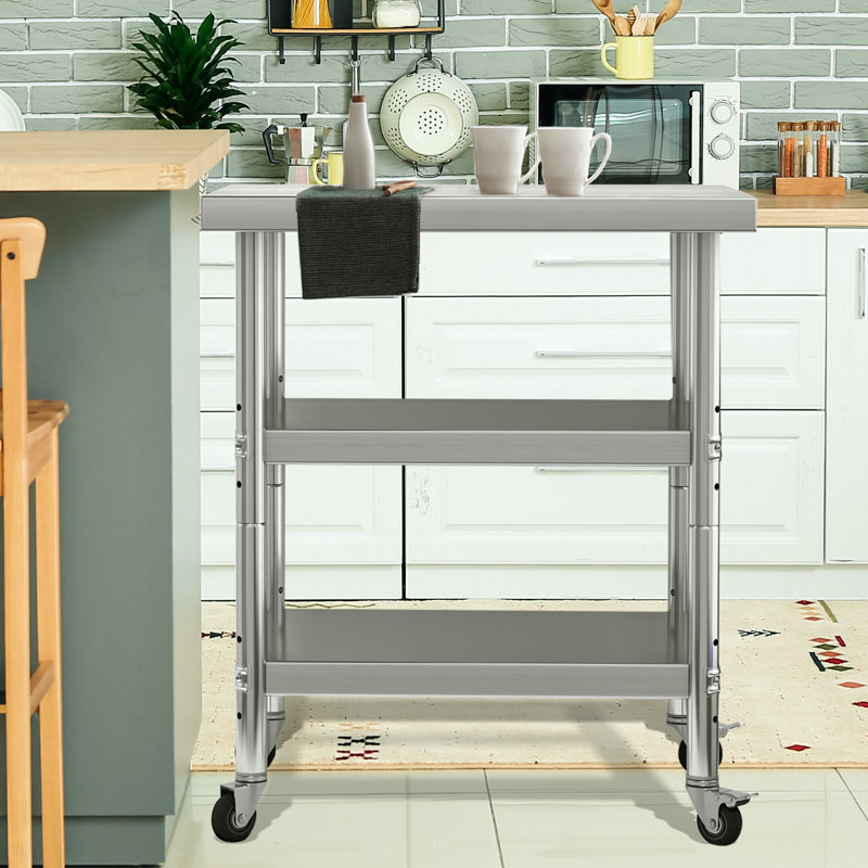 Tables de travail en acier inoxydable l 24 po x L 36 po