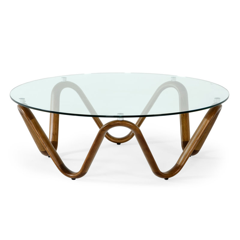 Augustina Tempered Glass Top Coffee Table