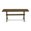 Cet ensemble de salle à manger 9 pièces comprend une table de cuisine rectangulaire avec pieds en X et 8 chaises de salle à manger Parson-267929773-267929772-207524968
