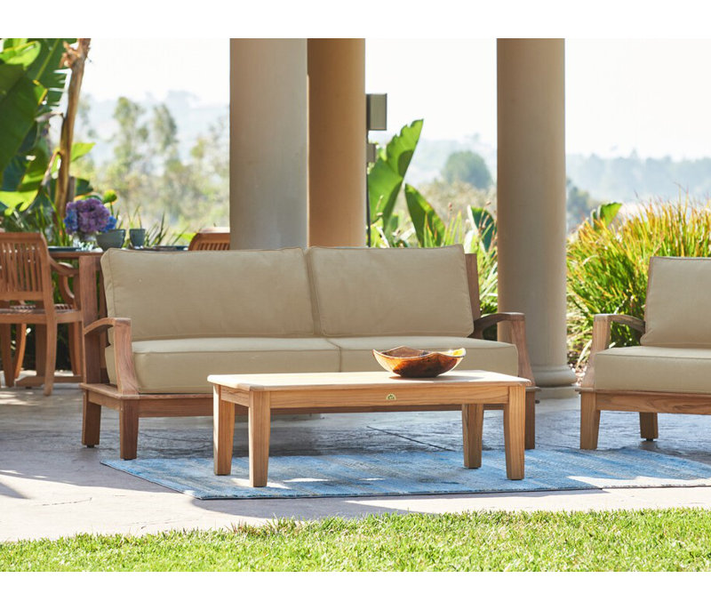 Grande Patio Sofa with Sunbrella Cushions, Fawn