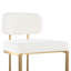 Tabouret de comptoir à hauteur fixe en métal doré et tissu - ensemble de 2-2139430060-2139430064