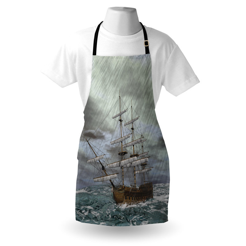 No Pattern Bib Apron