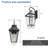 21"(H) 2-Pack Outdoor Wall Lantern Light – Modern Black Metal & Clear Glass Sconce For Porch, Patio, And Garden Lighting (Bulb Not Included)