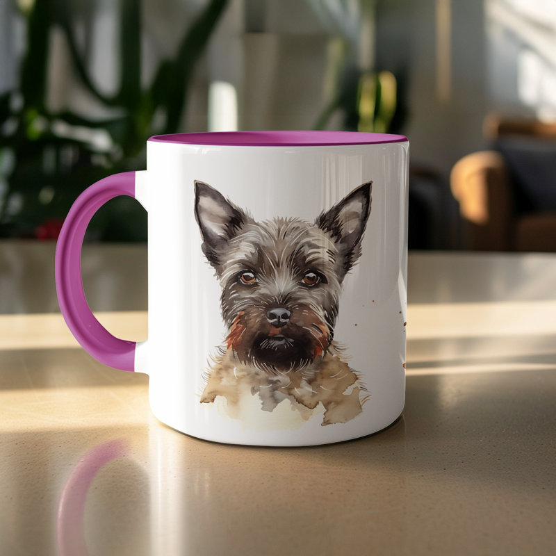 Ceramic Coffee Mug, Purple, 3