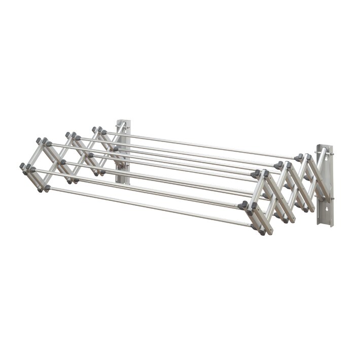 Rebrilliant Aluminum Wall-Mounted Drying Rack & Reviews | Wayfair