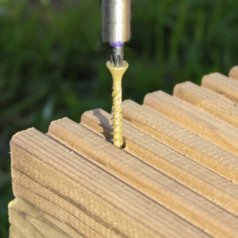 Powersheds 10 x 12ft Timber Pressure Treated Decking Kit - Handrails on Three Sides