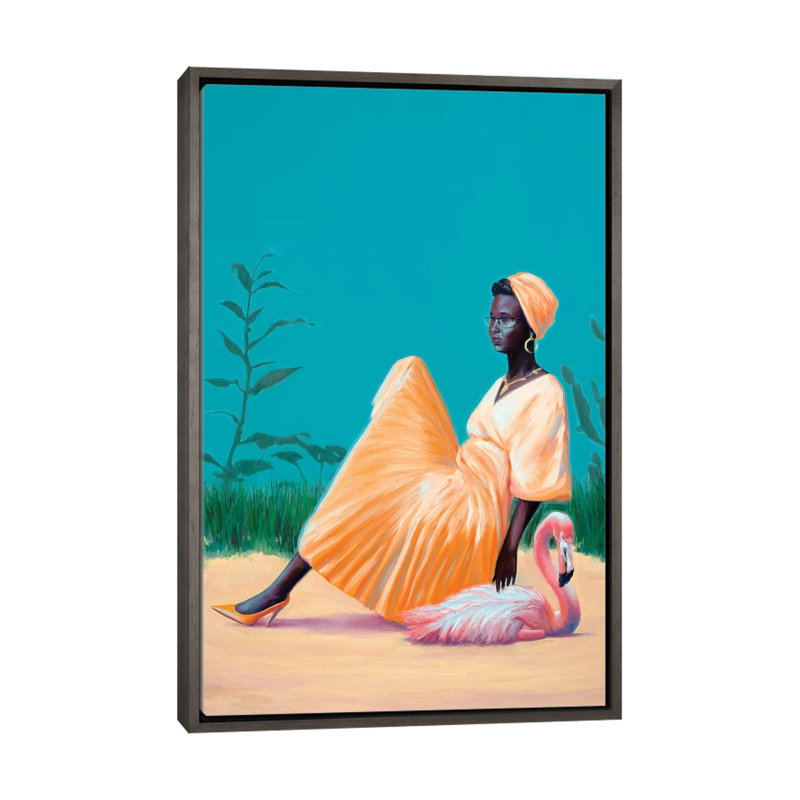 « Back to the plastic Garden » par Alexander Grahovsky, reproduction d’art, H 48 po x l 32 po x P 1,5 po, Pas de tapis