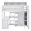 Lit mezzanine simple en bois avec plusieurs tablettes et garde-robe Jakwaun-1155397542