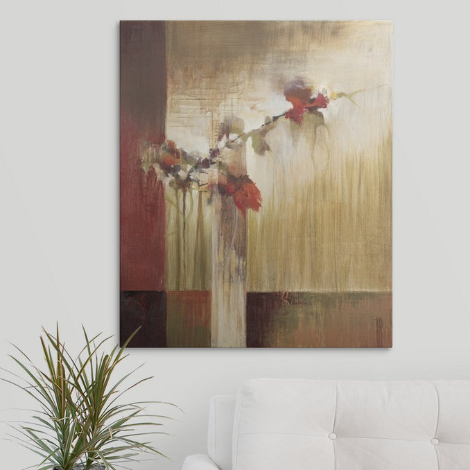 «Nolee African Tulip» par Terri Burris, reproduction d'art, H 30 po x l 24 po x P 1,25 po, Toile