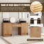 Ensemble de meuble-lavabo double 64 po avec comptoir en céramique Bellmead-1809832838