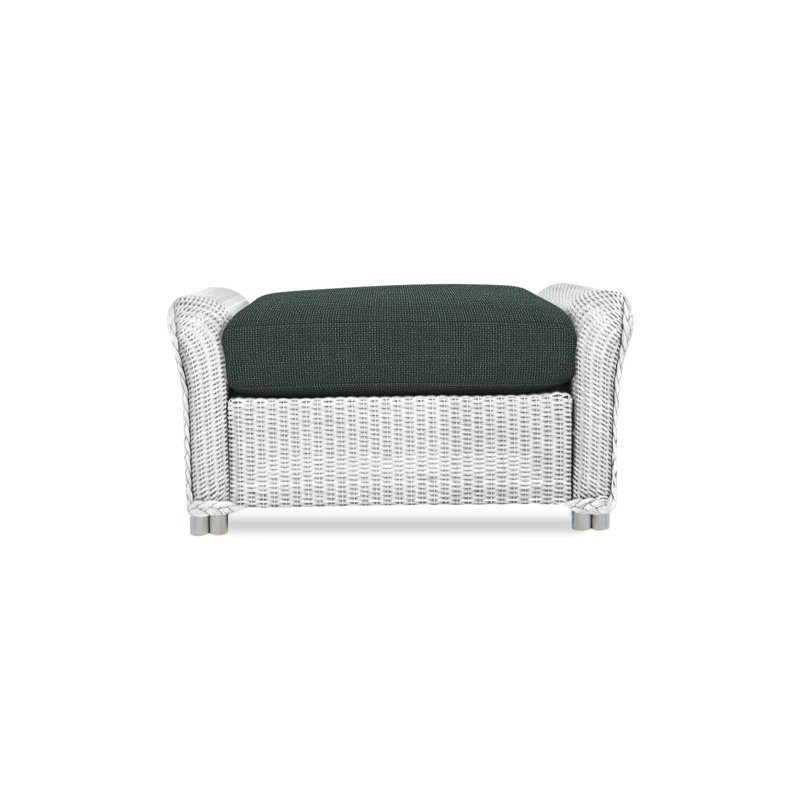 Reflections Outdoor Ottoman, Charlotte Sparrow, White