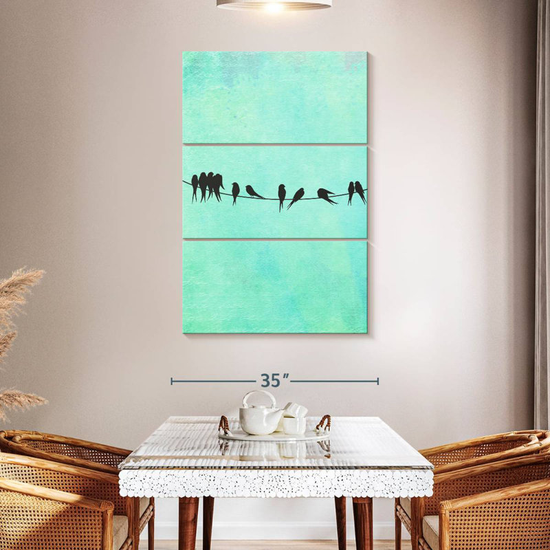 Brampt Birds On A Wire, 50" H x 32" W