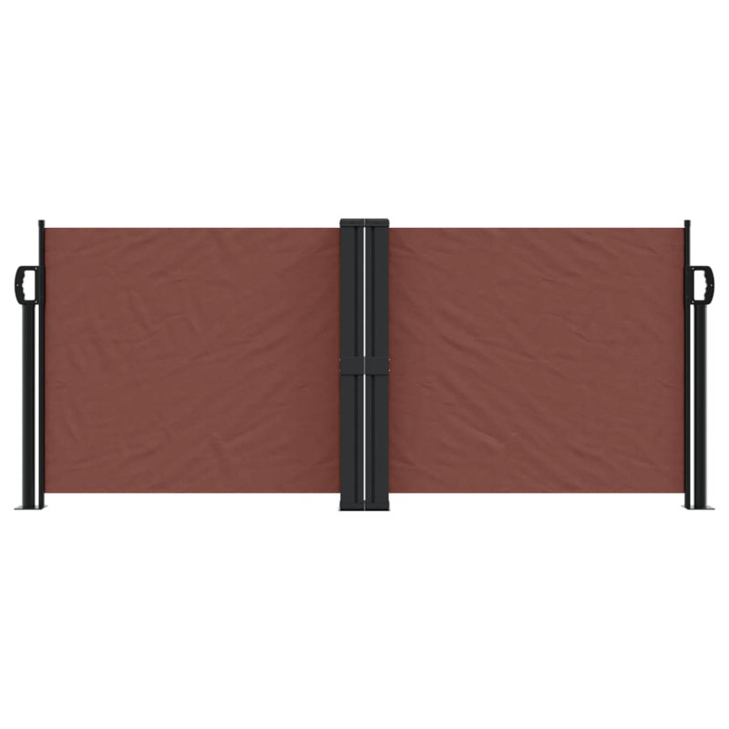 Retractable Side Awning, Brown, 100" H x 1000" W