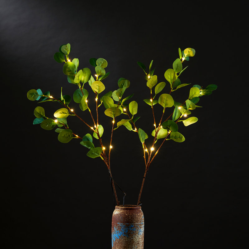 30'' LED Lighted Trees & Branches, Dark Green