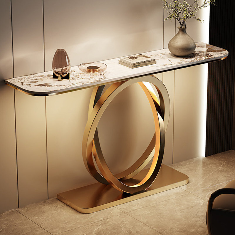 Console de luxe moderne et légère, H 33,8 po x l 47,2 po x P 13,7 po