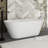 66" White Acrylic Freestanding Bathtub