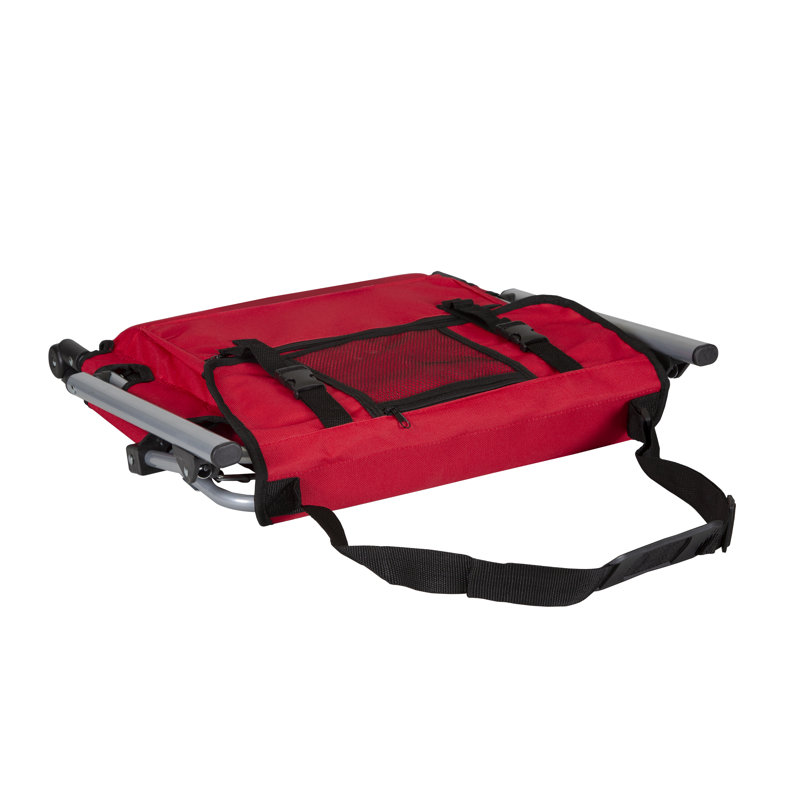 Siège de stade pliable avec accoudoirs Stansport, rouge