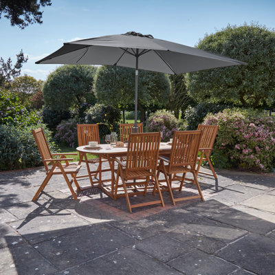 Zayan 6 - Person Outdoor Dining Set