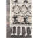 Adry Moroccan Shag Tasseled Cream/Charcoal Area Rug